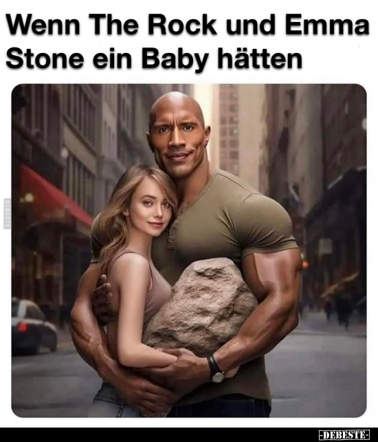 Wenn The Rock und Emma Stone ein Baby hätten.. - Lustige Bilder | DEBESTE.de