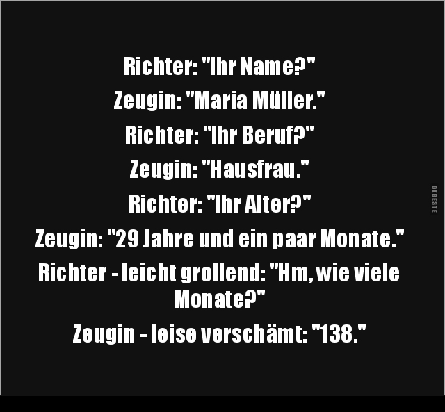 Richter: "Ihr Name?" - Lustige Bilder | DEBESTE.de