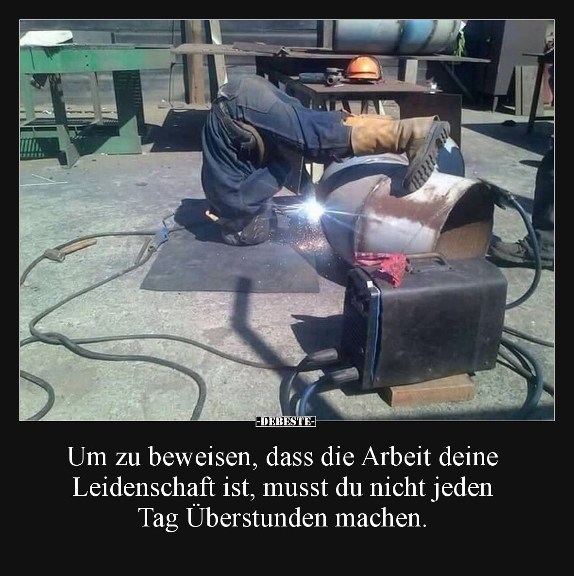 Um zu beweisen, dass die Arbeit deine Leidenschaft ist.. - Lustige Bilder | DEBESTE.de