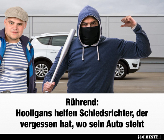 Rührend: Hooligans helfen Schiedsrichter.. - Lustige Bilder | DEBESTE.de