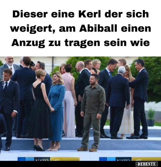 Dieser eine Kerl der sich weigert, am Abiball einen Anzug.. - Lustige Bilder | DEBESTE.de