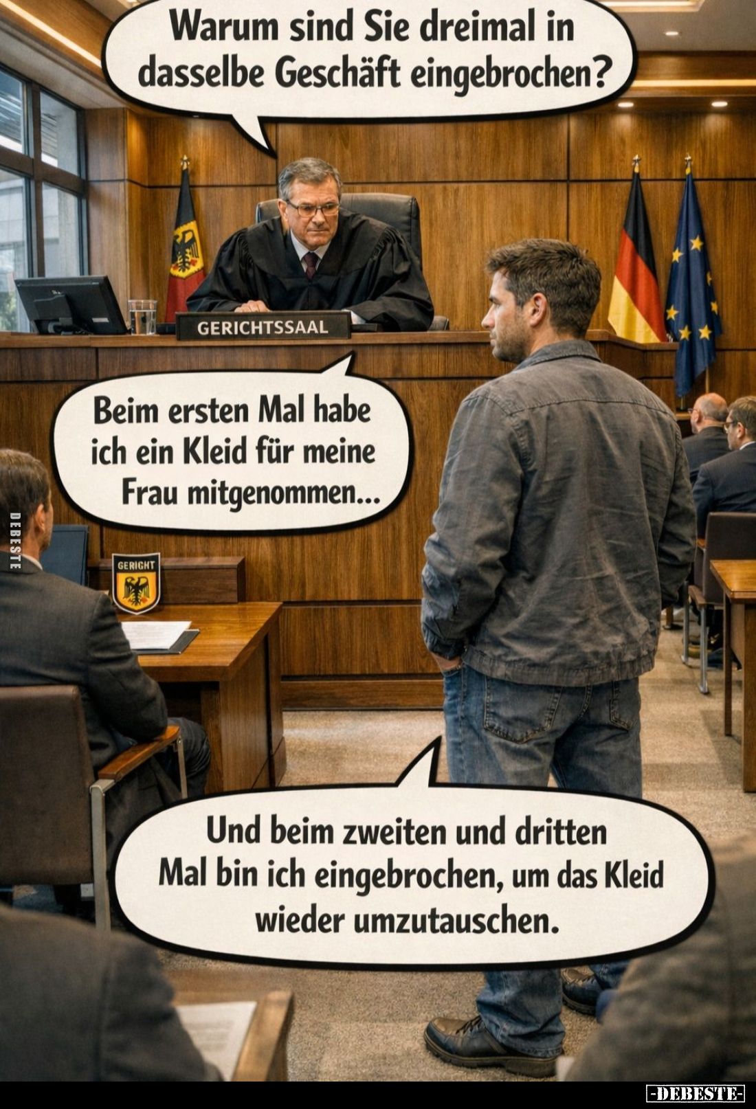 Warum sind Sie dreimal in dasselbe Geschäft.. - Lustige Bilder | DEBESTE.de