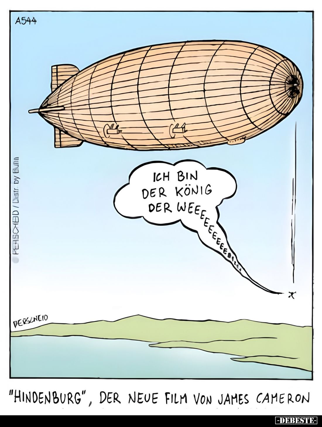 "Hindenburg", der neue Film von James Cameron. - Ich bin der König der Welt.