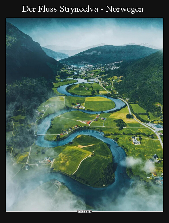 Der Fluss Stryneelva - Norwegen.. - Lustige Bilder | DEBESTE.de