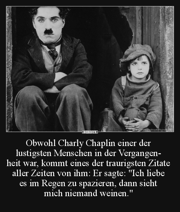 Obwohl Charly Chaplin.. - Lustige Bilder | DEBESTE.de