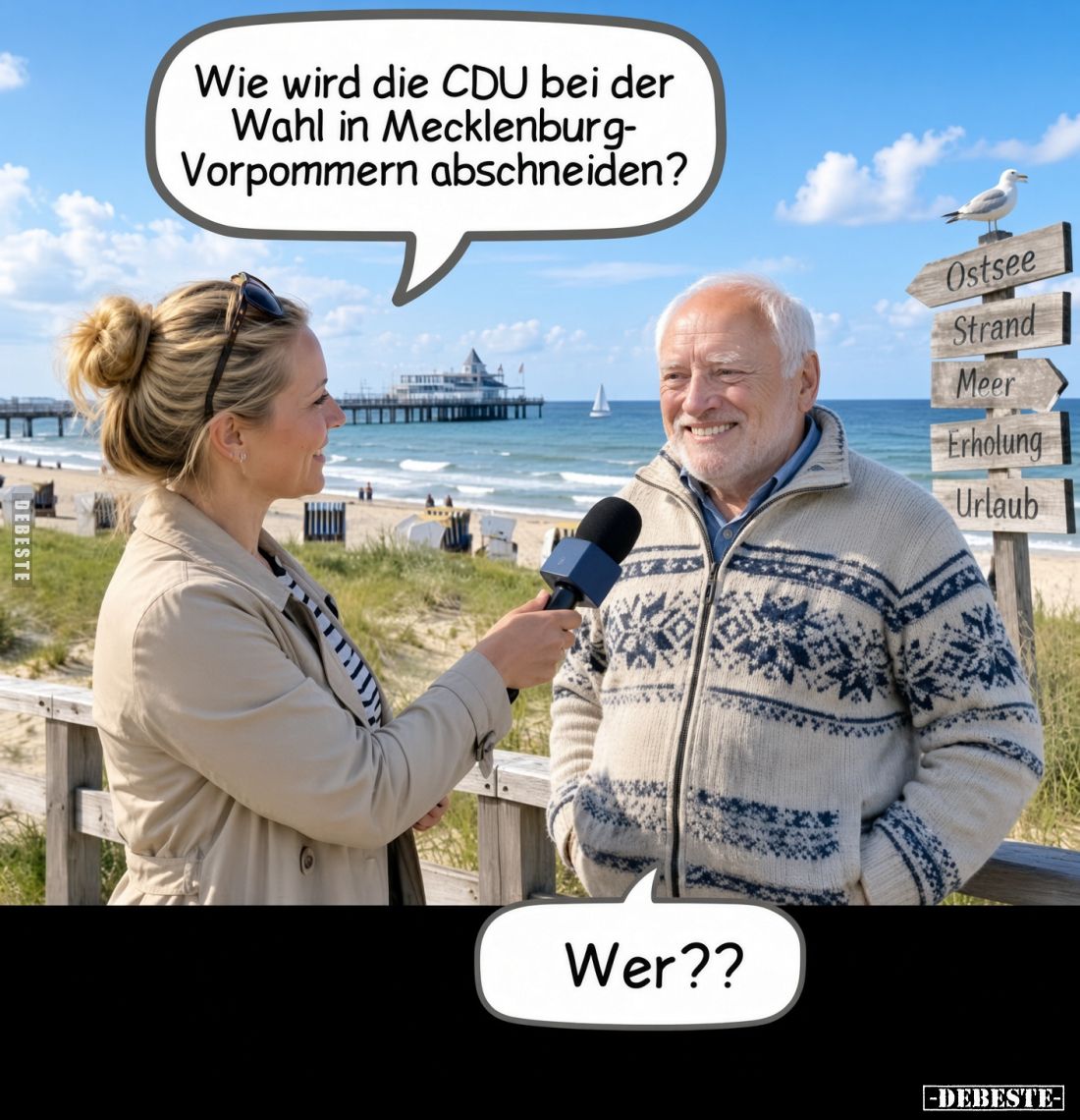 Wie wird die CDU bei der Wahl in Mecklenburg-Vorpommern abschneiden?

Wer??
