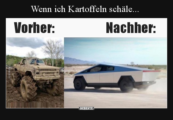 Wenn ich Kartoffeln schäle... - Lustige Bilder | DEBESTE.de