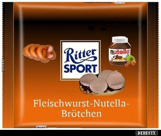 Fleischwurst-Nutella-Brötchen.. - Lustige Bilder | DEBESTE.de