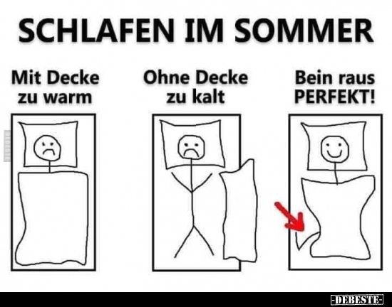 Schlafen im Sommer.. - Lustige Bilder | DEBESTE.de