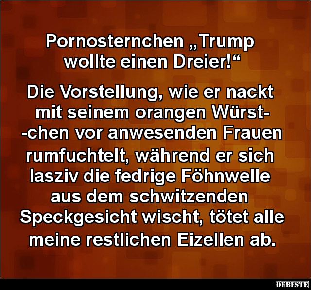 Po...sternchen „Trump wollte einen Dreier!“ - Lustige Bilder | DEBESTE.de