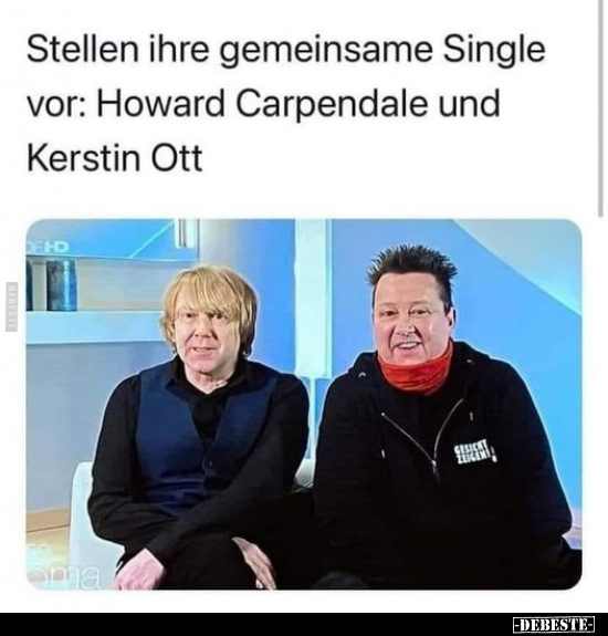 Stellen ihre gemeinsame Single vor: Howard Carpendale und..