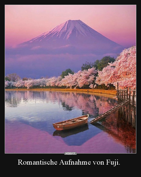 Romantische Aufnahme von Fuji... - Lustige Bilder | DEBESTE.de