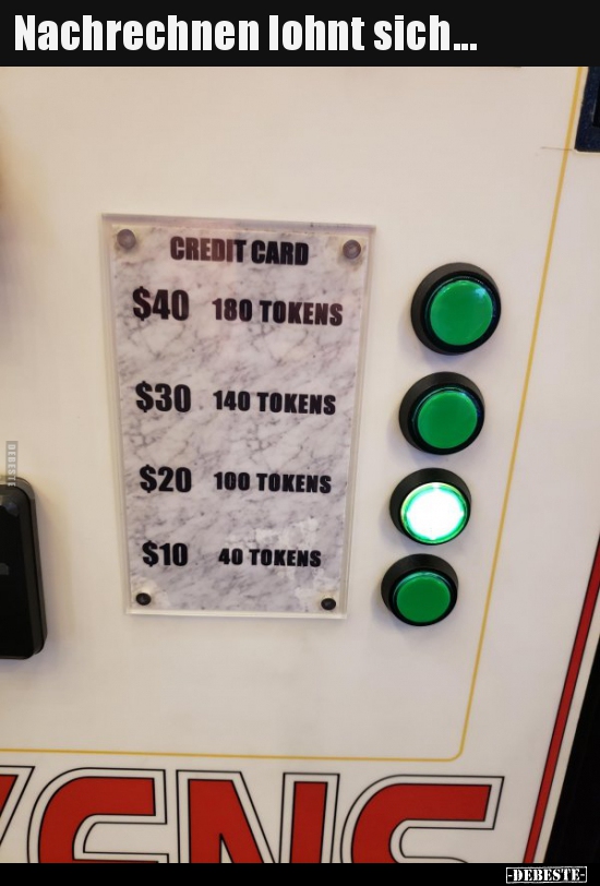 Nachrechnen lohnt sich...