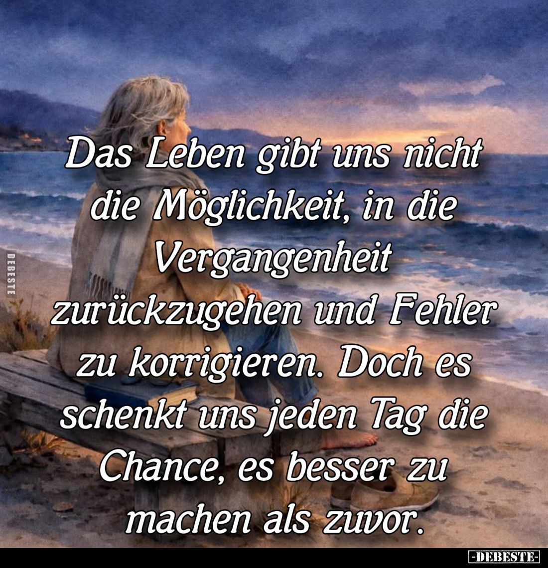 Das Leben gibt uns nicht die Möglichkeit, in die Vergangenheit zurückzugehen und Fehler zu korrigieren. Doch es schenkt uns j...