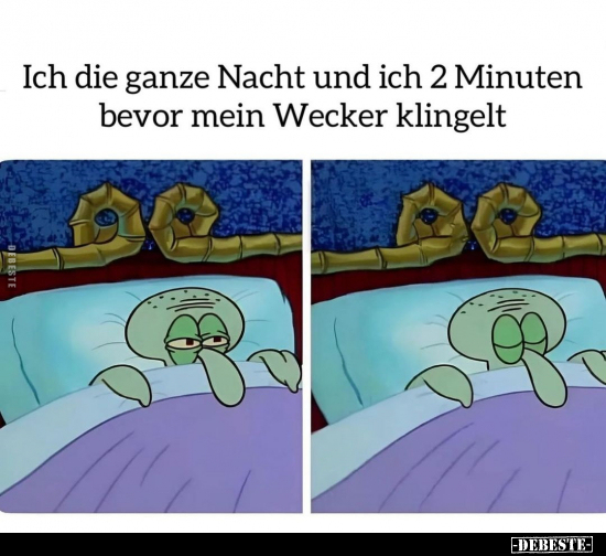 Ich die ganze Nacht und ich 2 Minuten bevor mein Wecker.. - Lustige Bilder | DEBESTE.de