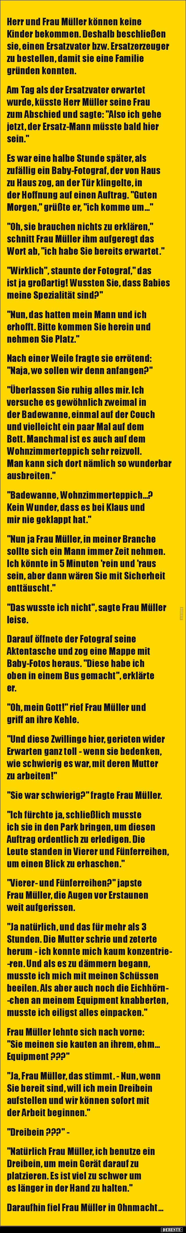 Herr und Frau Müller können keine Kinder bekommen.. - Lustige Bilder | DEBESTE.de