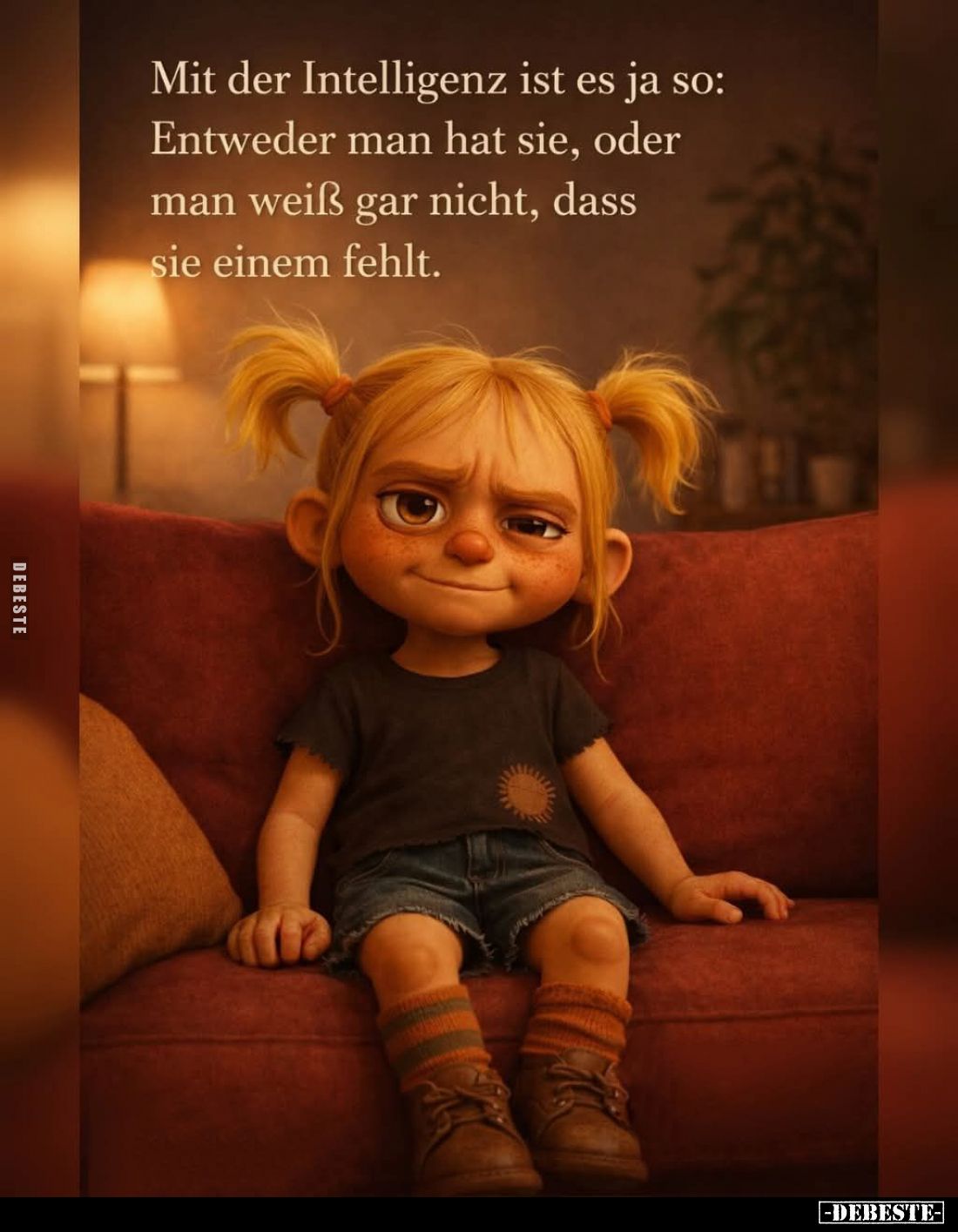 Mit der Intelligenz ist es ja so: Entweder man hat sie, oder man weiß gar nicht, dass sie einem fehlt.