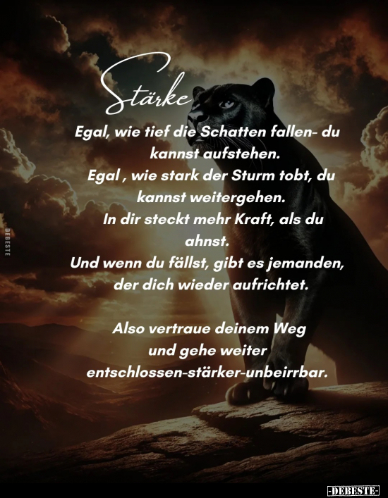 Egal, Aufstehen, Sturm, Wenn