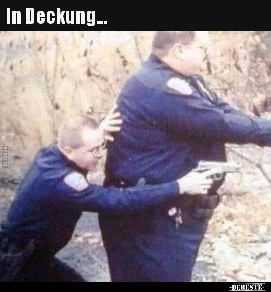 In Deckung...