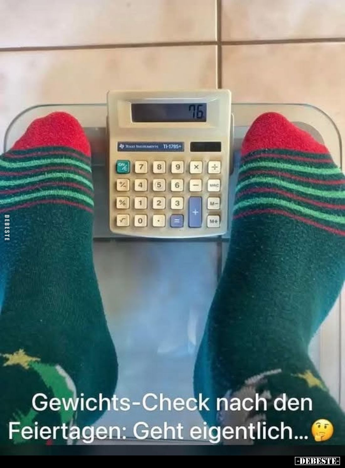 Gewichts-Check nach den Feiertagen: Geht eigentlich...