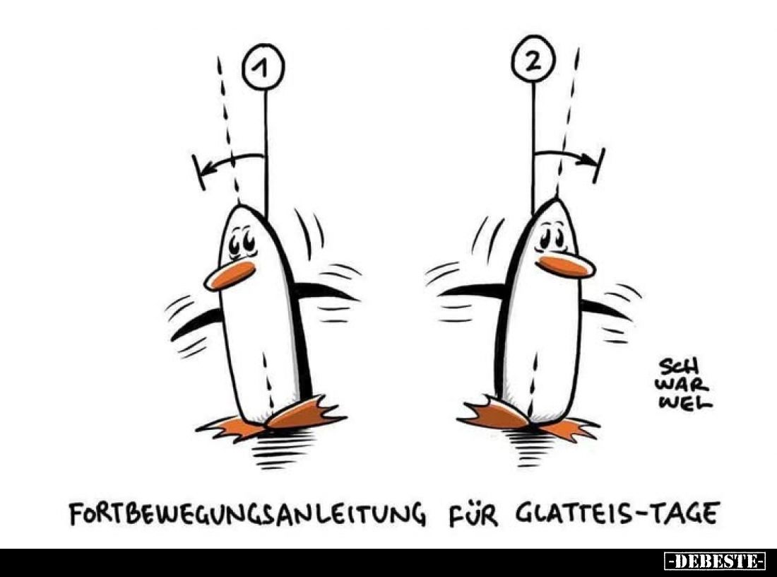 Fortbewegungsanleitung für Glatteis-Tage