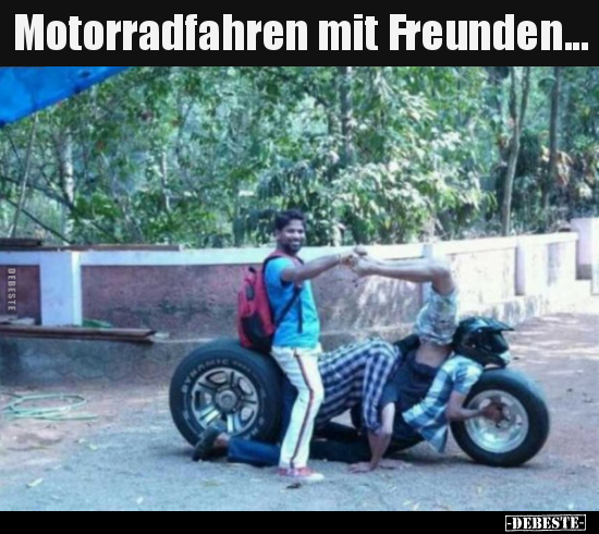 Motorradfahren mit Freunden... - Lustige Bilder | DEBESTE.de