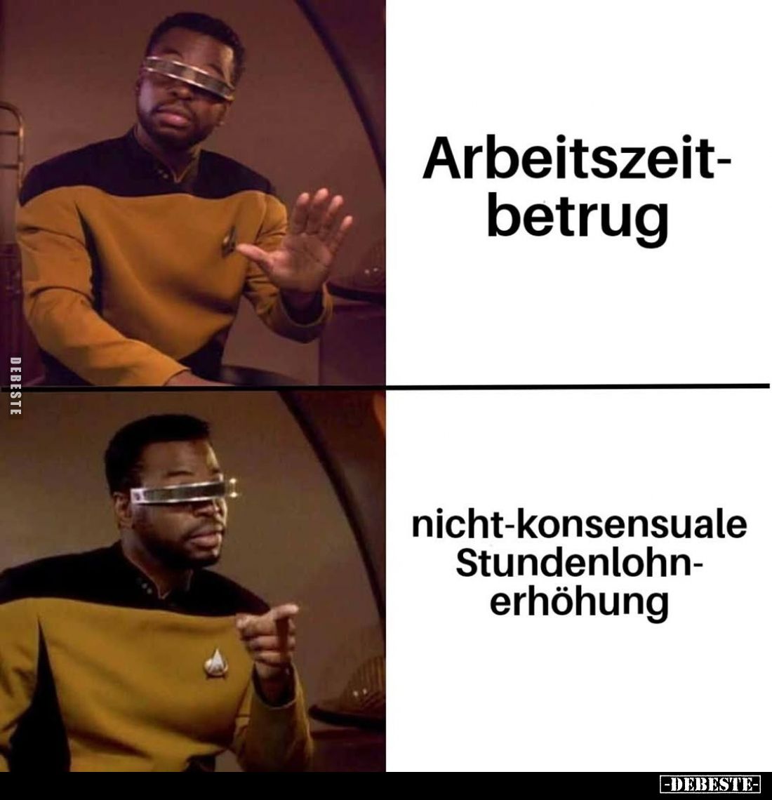 Arbeitszeitbetrug vs
Nicht konsensuale Stundenlohnerhöhung.