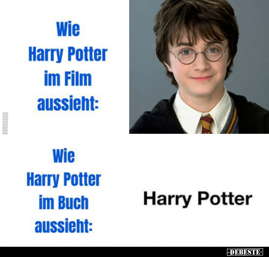 Wie Harry Potter im Film aussieht.. - Lustige Bilder | DEBESTE.de