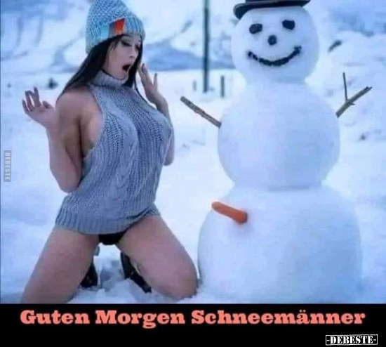 Guten Morgen Schneemänner... - Lustige Bilder | DEBESTE.de