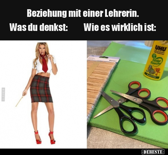 Beziehung mit einer Lehrerin. Was du denkst.. - Lustige Bilder | DEBESTE.de