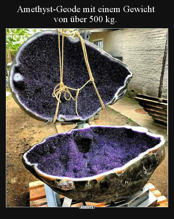 Amethyst-Geode mit einem Gewicht von über 500 kg...