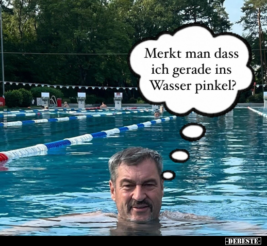 Merkt man dass ich gerade ins Wasser pinkel?.. - Lustige Bilder | DEBESTE.de