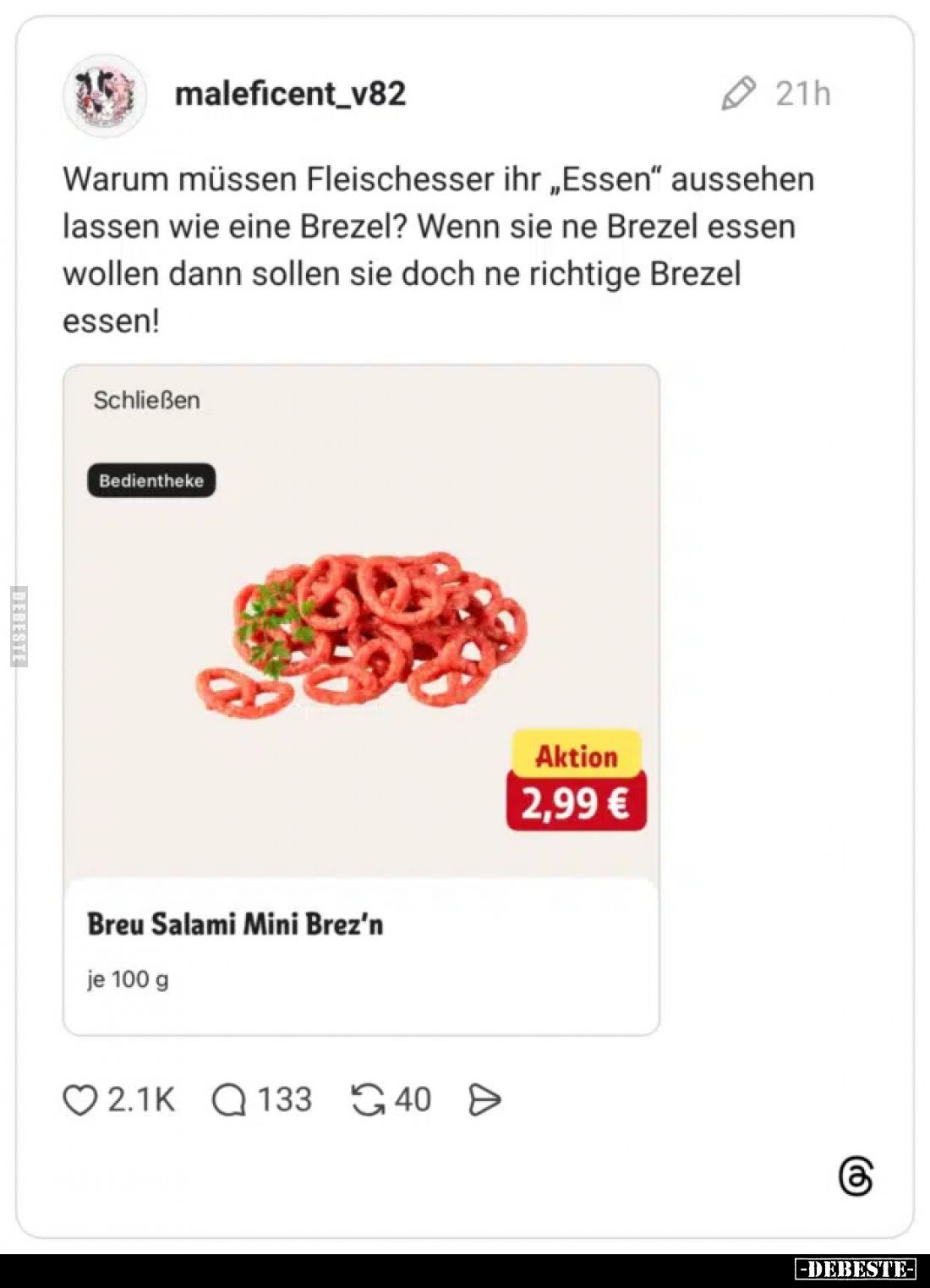 Warum müssen Fleischesser ihr "Essen" aussehen lassen wie.. - Lustige Bilder | DEBESTE.de