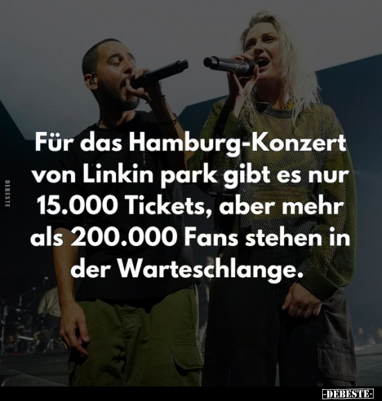 Für das Hamburg-Konzert von Linkin park.. - Lustige Bilder | DEBESTE.de