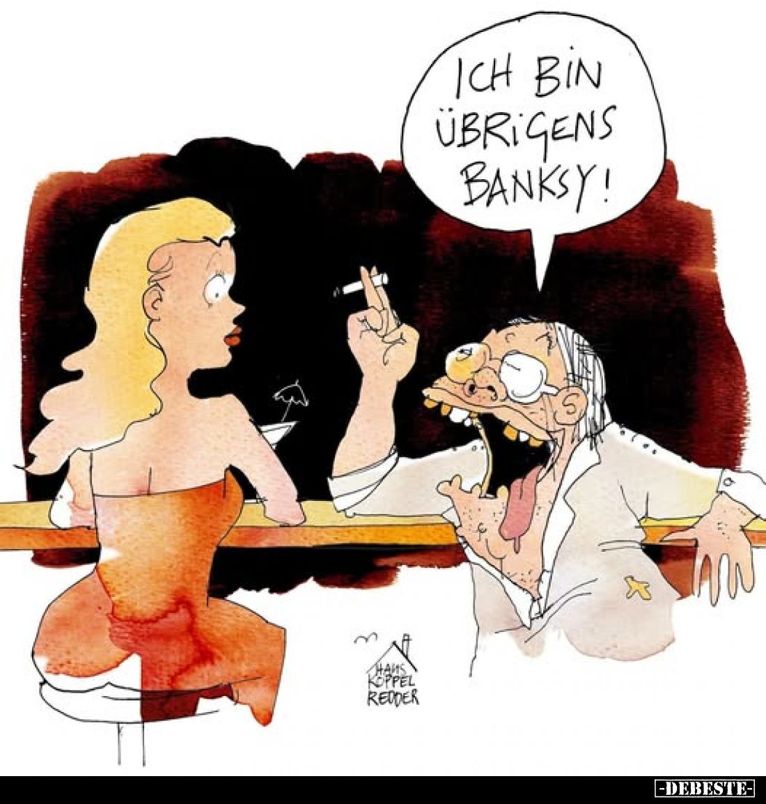 Ich bin übrigens Banksy!