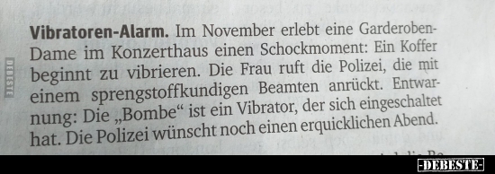 Vibratoren-Alarm... - Lustige Bilder | DEBESTE.de