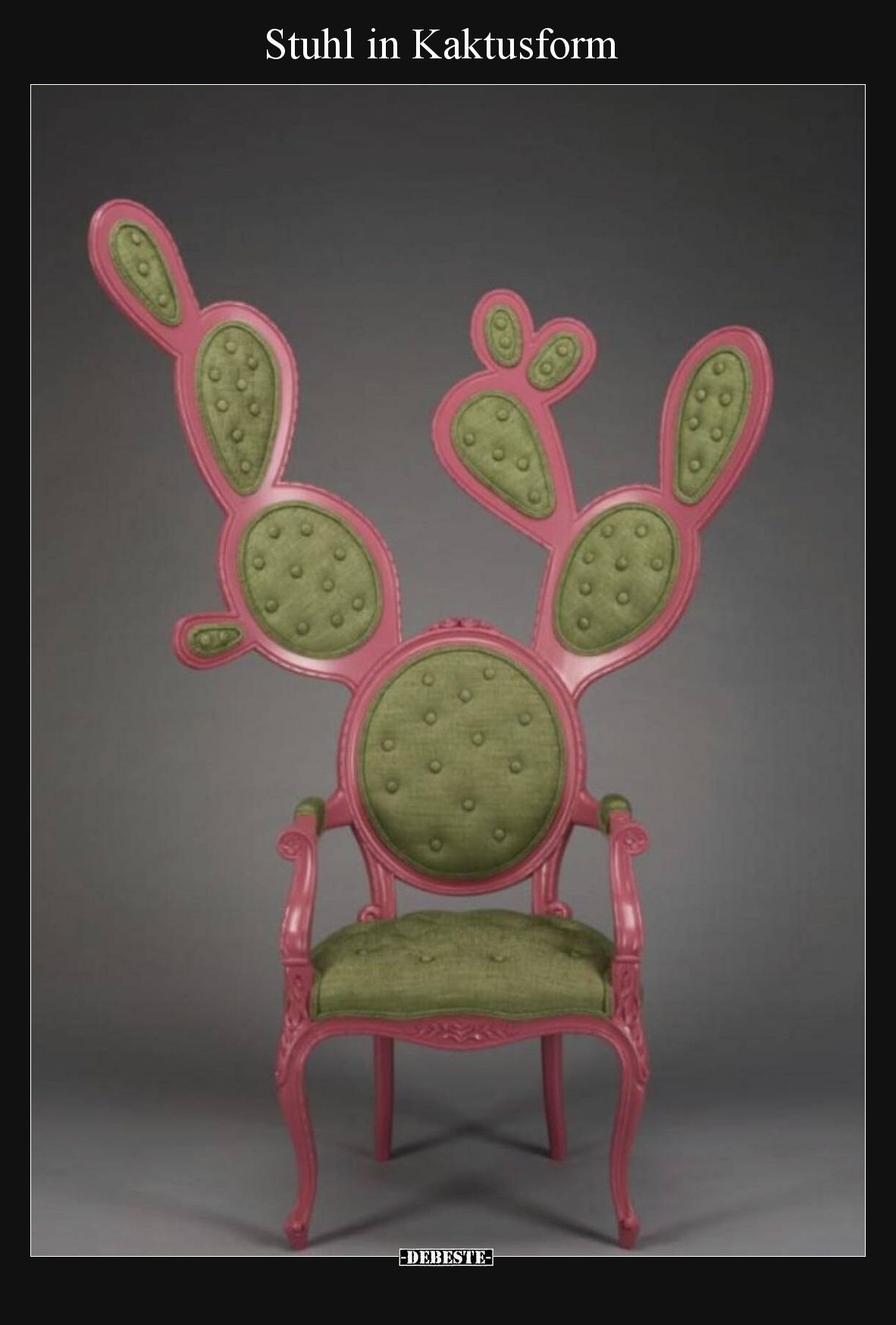 Stuhl in Kaktusform