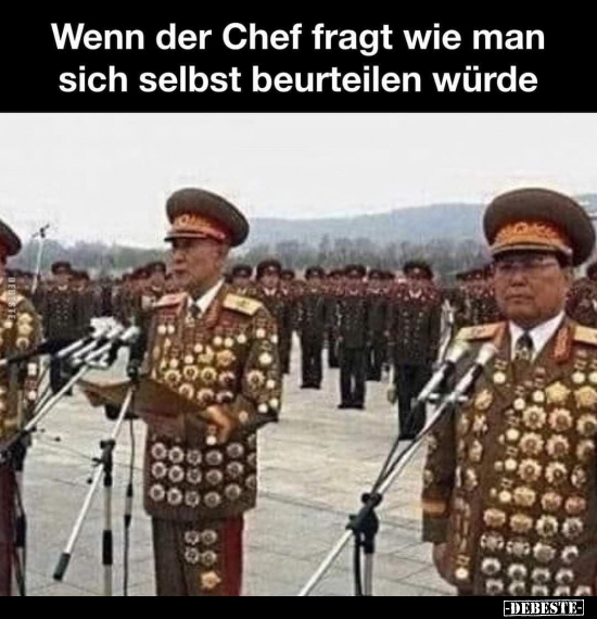 Wenn der Chef fragt wie man sich selbst beurteilen würde