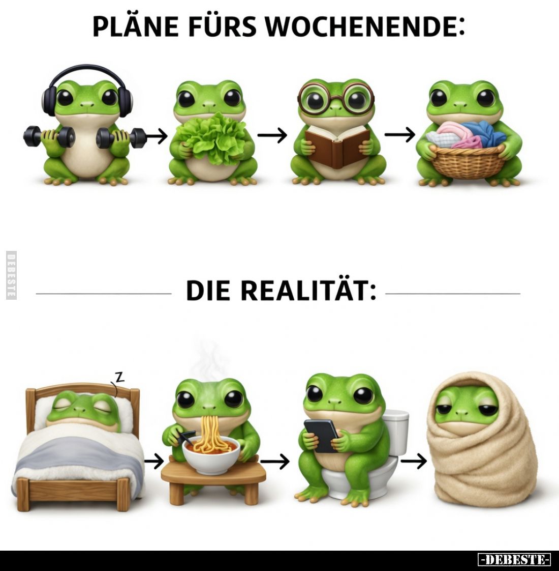 Pläne fürs Wochenende: Die Realität.. - Lustige Bilder | DEBESTE.de