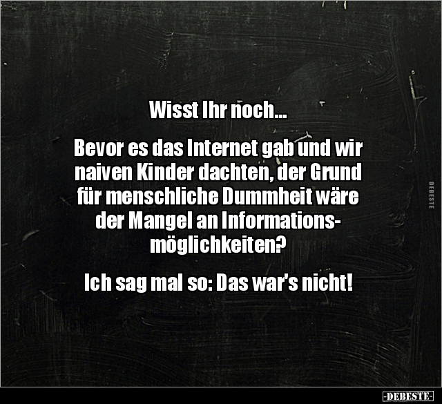 Wisst Ihr noch... Bevor es das Internet gab.. - Lustige Bilder | DEBESTE.de