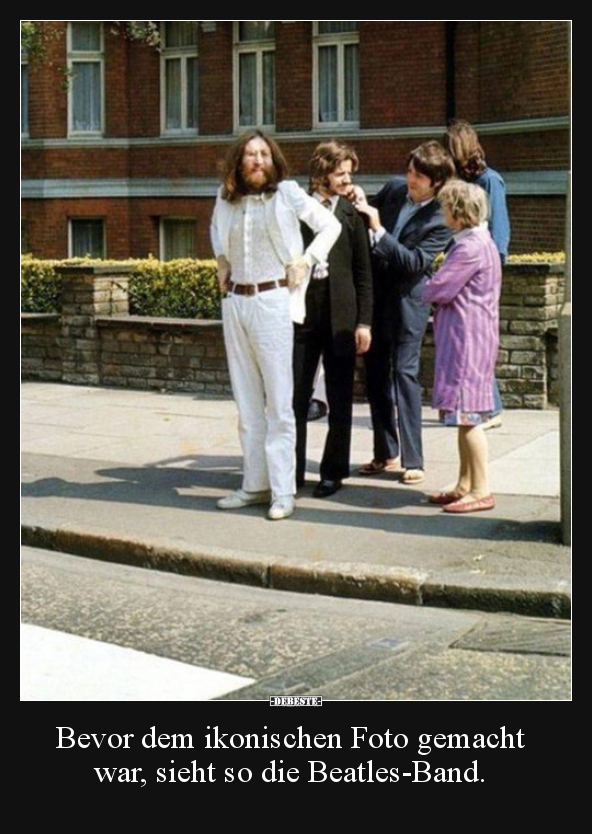 Bevor dem ikonischen Foto gemacht war, sieht so die..