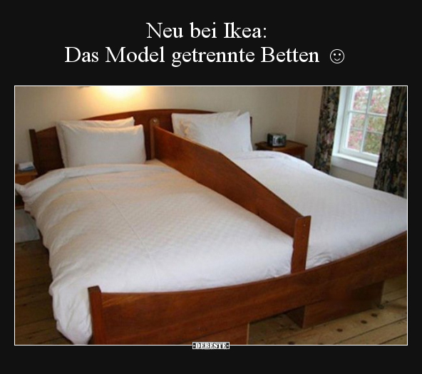 Neu bei Ikea: Das Model getrennte Betten ☺ - Lustige Bilder | DEBESTE.de