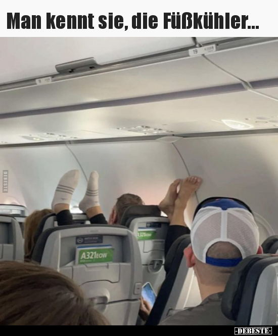 Man kennt sie, die Füßkühler...