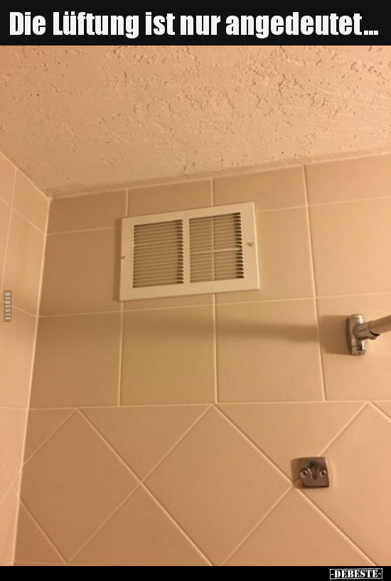 Die Lüftung ist nur angedeutet...