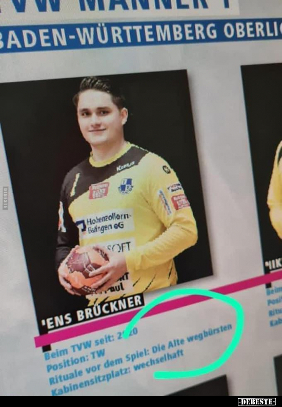 Rituale vor dem Spiel..