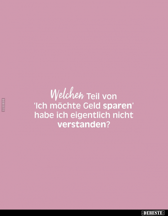 Lustige Bilder zum Thema: Geld, Geld Sparen