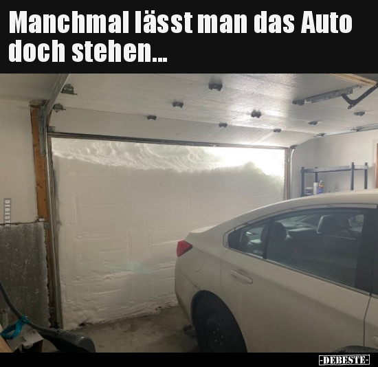 Manchmal lässt man das Auto doch stehen... - Lustige Bilder | DEBESTE.de