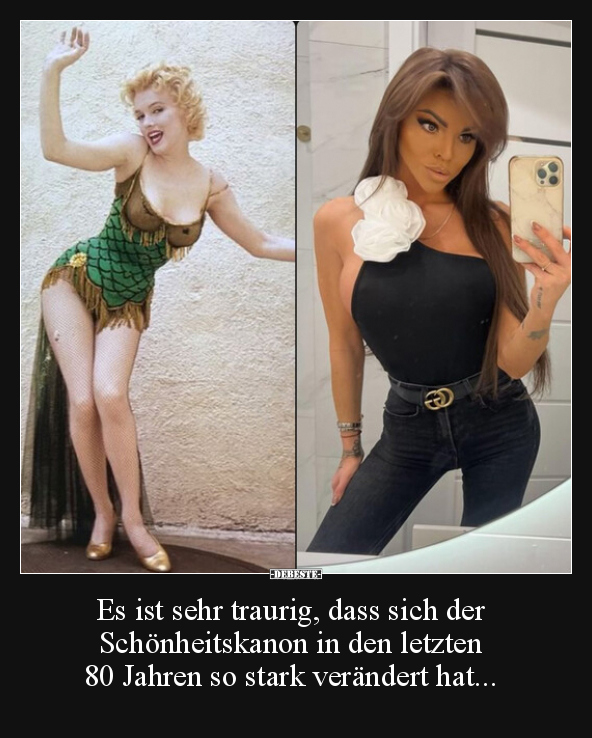 Es ist sehr traurig, dass sich der Schönheitskanon in den.. - Lustige Bilder | DEBESTE.de