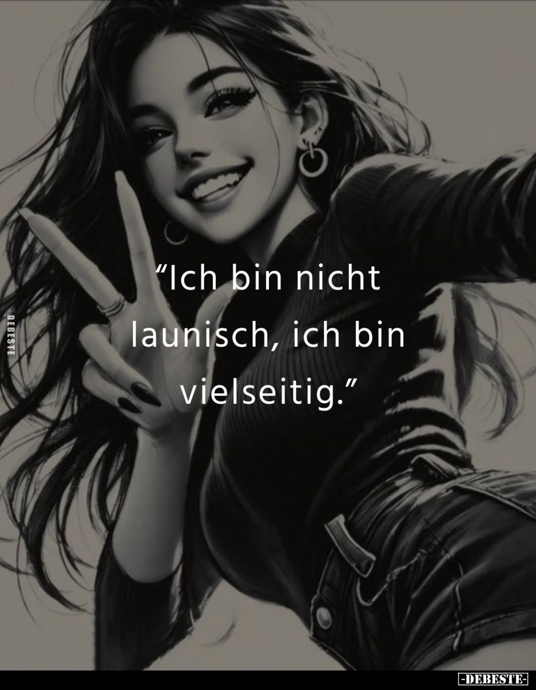"Ich bin nicht launisch, ich bin vielseitig."