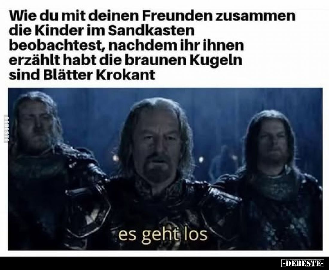 Wie du mit deinen Freunden zusammen die Kinder im Sandkasten beobachtest, nachdem ihr ihnen erzählt habt die braunen Kugeln s...